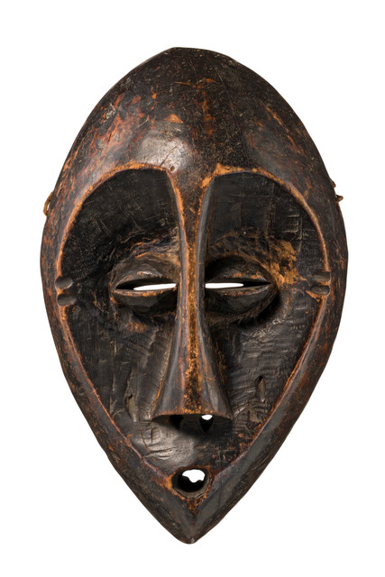 Mask "lukwakongo", D. R. Congo, Lega, Size: H: 25,5 cm (H: 10.0 inch), ID: 3053708
