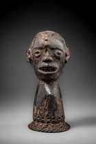 Head "agwe", Cameroon Grassfields, Widekum, Size: H: 22,5 cm (H: 8.9 inch), ID: 3053700 - 2/5