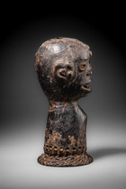 Head "agwe", Cameroon Grassfields, Widekum, Size: H: 22,5 cm (H: 8.9 inch), ID: 3053700 - 3/5