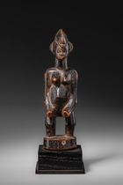 Kleine weibliche Figur "tugubele", Côte d'Ivoire, Senufo, Größe: H: 18,5 cm (H: 7.3 inch), ID: 3053698 - 4/5