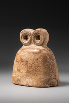 Old Syrian Eye (Goggle) Idol, ca. 3500 - 3300 BC, North Mesopotamia – Northeastern Syria, Tell Brak, Size: H: 6 cm B: 5 cm (H: 2.4 inch B: 2.0 inch), ID: 3053750 - 2/5