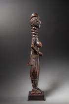 Stehende weibliche Figur, Sierra Leone, Mende, Größe: H: 56 cm (H: 22.0 inch), ID: 3053735 - 3/6