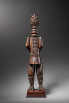 Stehende weibliche Figur, Sierra Leone, Mende, Größe: H: 56 cm (H: 22.0 inch), ID: 3053735 - 4/6