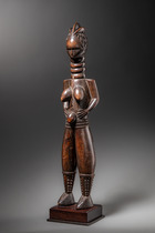 Stehende weibliche Figur, Sierra Leone, Mende, Größe: H: 56 cm (H: 22.0 inch), ID: 3053735 - 6/6