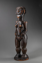 Stehende weibliche Figur "lü mä", Liberia, Kru, Größe: H: 88,5 cm (H: 34.8 inch), ID: 3053763 - 2/5