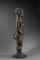 Stehende weibliche Figur "lü mä", Liberia, Kru, Größe: H: 88,5 cm (H: 34.8 inch), ID: 3053763 - 3/5