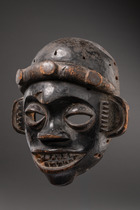 Anthropomorphe Maske "mfon ekpo", Nigeria, Ibibio, Größe: H: 27 cm (H: 10.6 inch), ID: 3053768 - 4/4